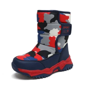 Winter Children Shoes Plush Waterproof