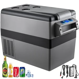 Car Refrigerator Mini Fridge Freezer Portable Compressor Cooler DC 110-240V Ice Box for Camping