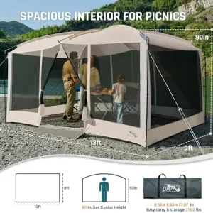Magnetic Screen House Tent 13x9ft