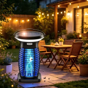 Solar Bug Zapper Outdoor Waterproof Mosquitoes Zapper