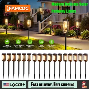 Solar Pathway Lights Outdoor Waterproof