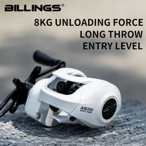 Baitcasting Reel 8KG Max Drag 6.3:1 Gear Ratio